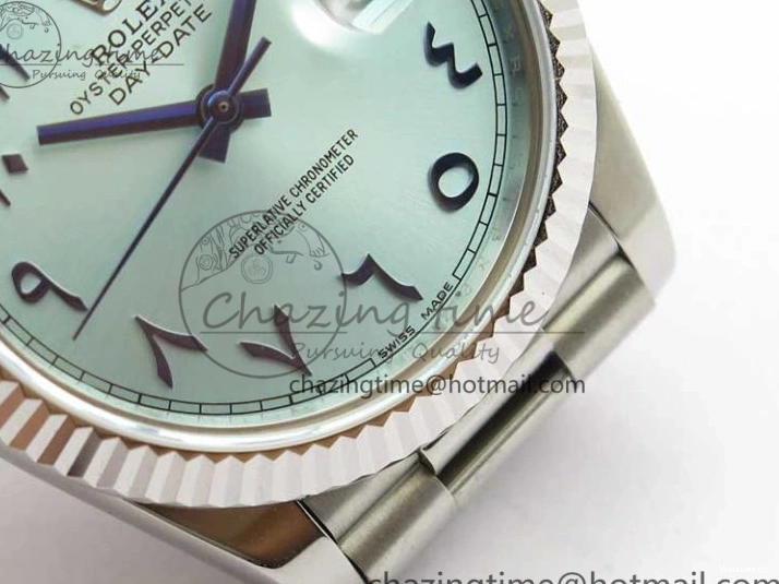 Bracelet Dial Fluted A2813 Markers Day SS Date 40mm Maker Bezel Best On SS Edition BP Arabic Blue 0727